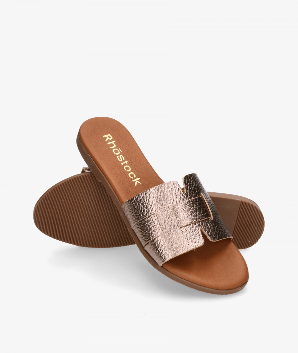 Rhostock Sandals  5550 in taupe metallic Rhostock Sandals  5550 in taupe metallic