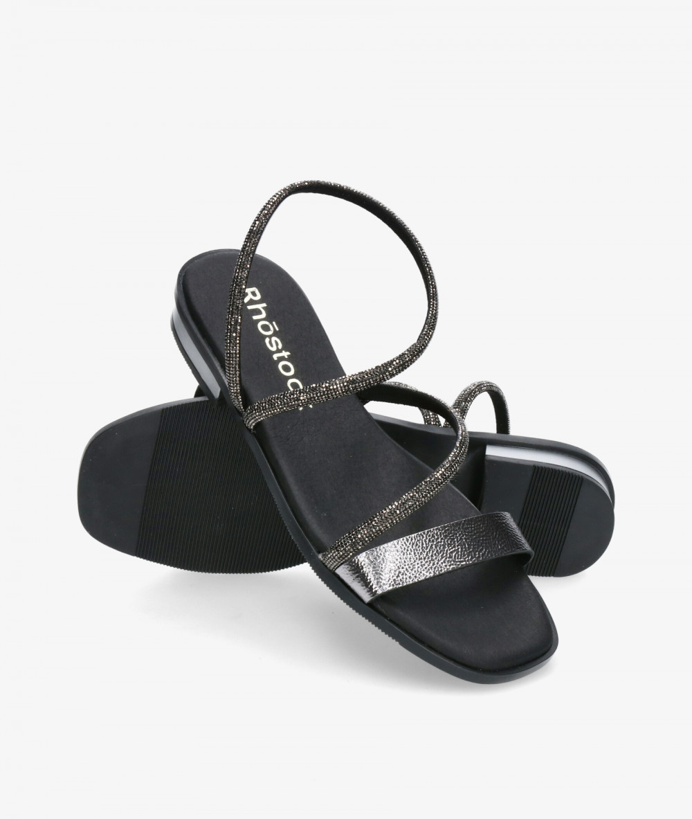 Rhostock Sandals  5586 in black Rhostock Sandals  5586 in black