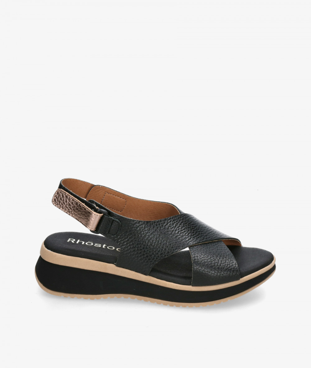 Rhostock Sandals  5661 in black Rhostock Sandals  5661 in black