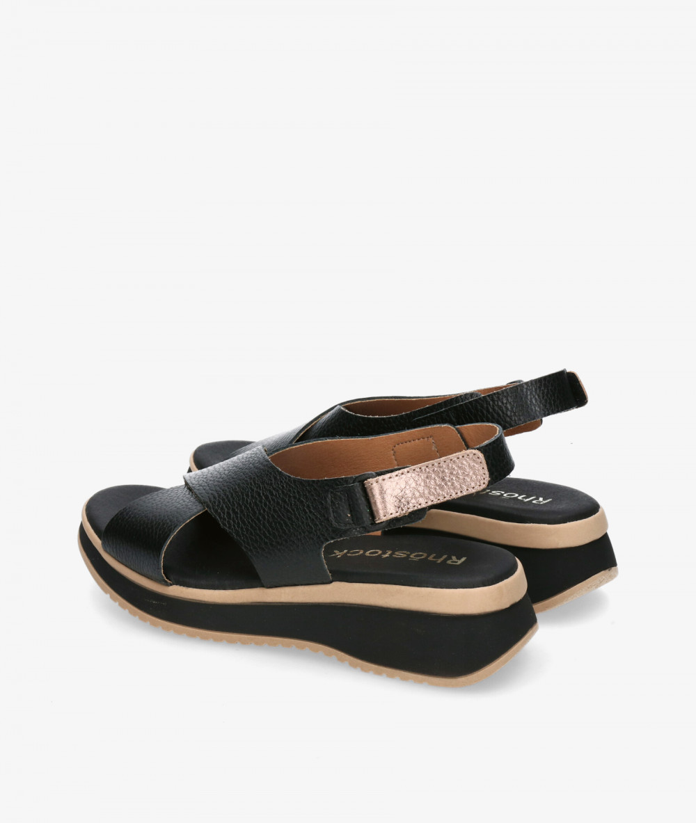 Rhostock Sandals  5661 in black Rhostock Sandals  5661 in black