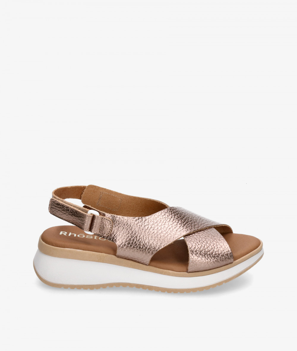 Rhostock Sandals  5661 in taupe metallic Rhostock Sandals  5661 in taupe metallic