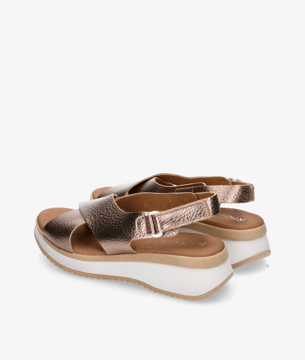 Rhostock Sandals  5661 in taupe metallic Rhostock Sandals  5661 in taupe metallic