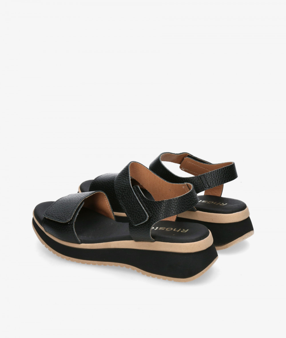 Rhostock Sandals  5660 in black Rhostock Sandals  5660 in black