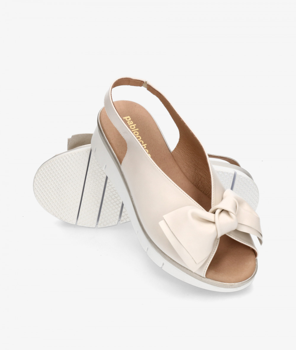 Sandalias pabloochoa.shoes  35002 en hueso Sandalias pabloochoa.shoes  35002 en hueso