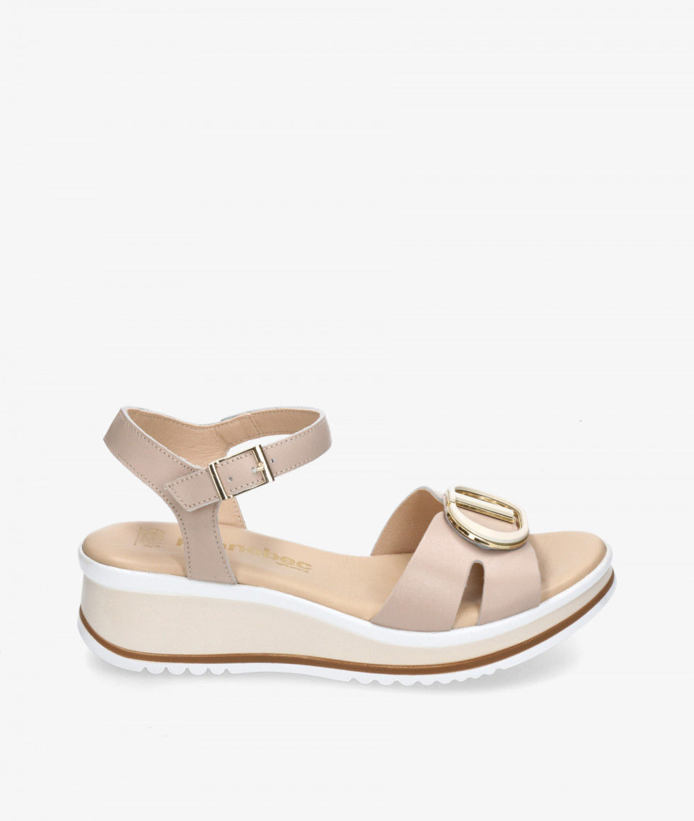 Sandalias Kénnebec  892-HEBILLA en beige Sandalias Kénnebec  892-HEBILLA en beige
