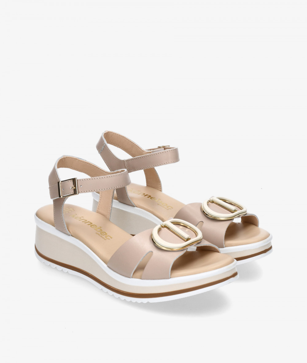 Sandalias Kénnebec  892-HEBILLA en beige Sandalias Kénnebec  892-HEBILLA en beige