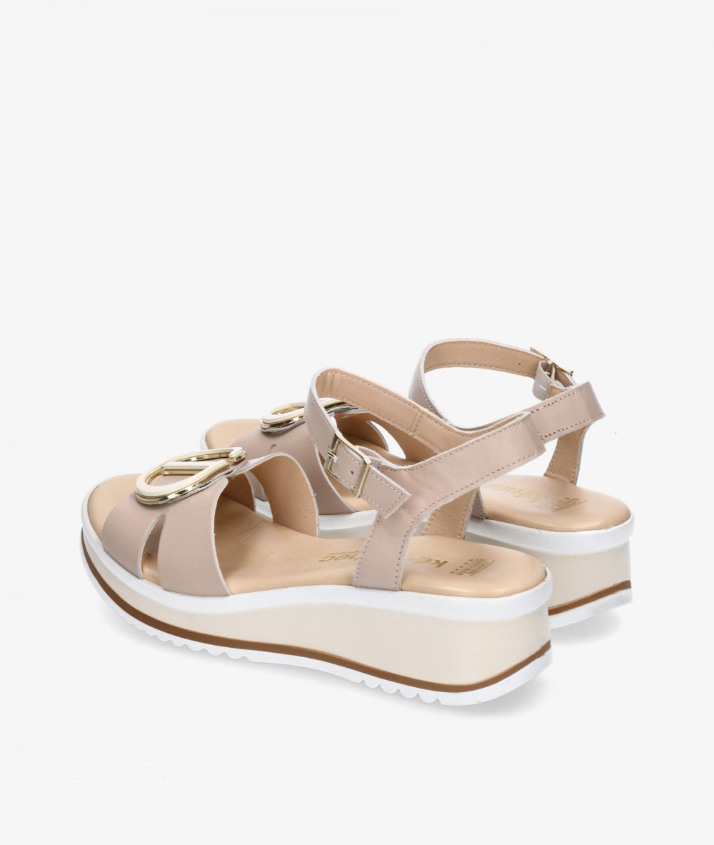 Sandalias Kénnebec  892-HEBILLA en beige Sandalias Kénnebec  892-HEBILLA en beige