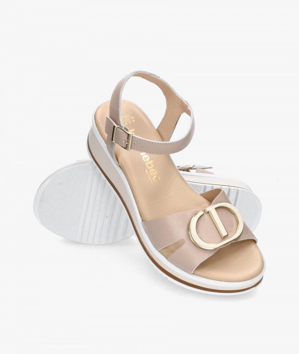Sandalias Kénnebec  892-HEBILLA en beige Sandalias Kénnebec  892-HEBILLA en beige