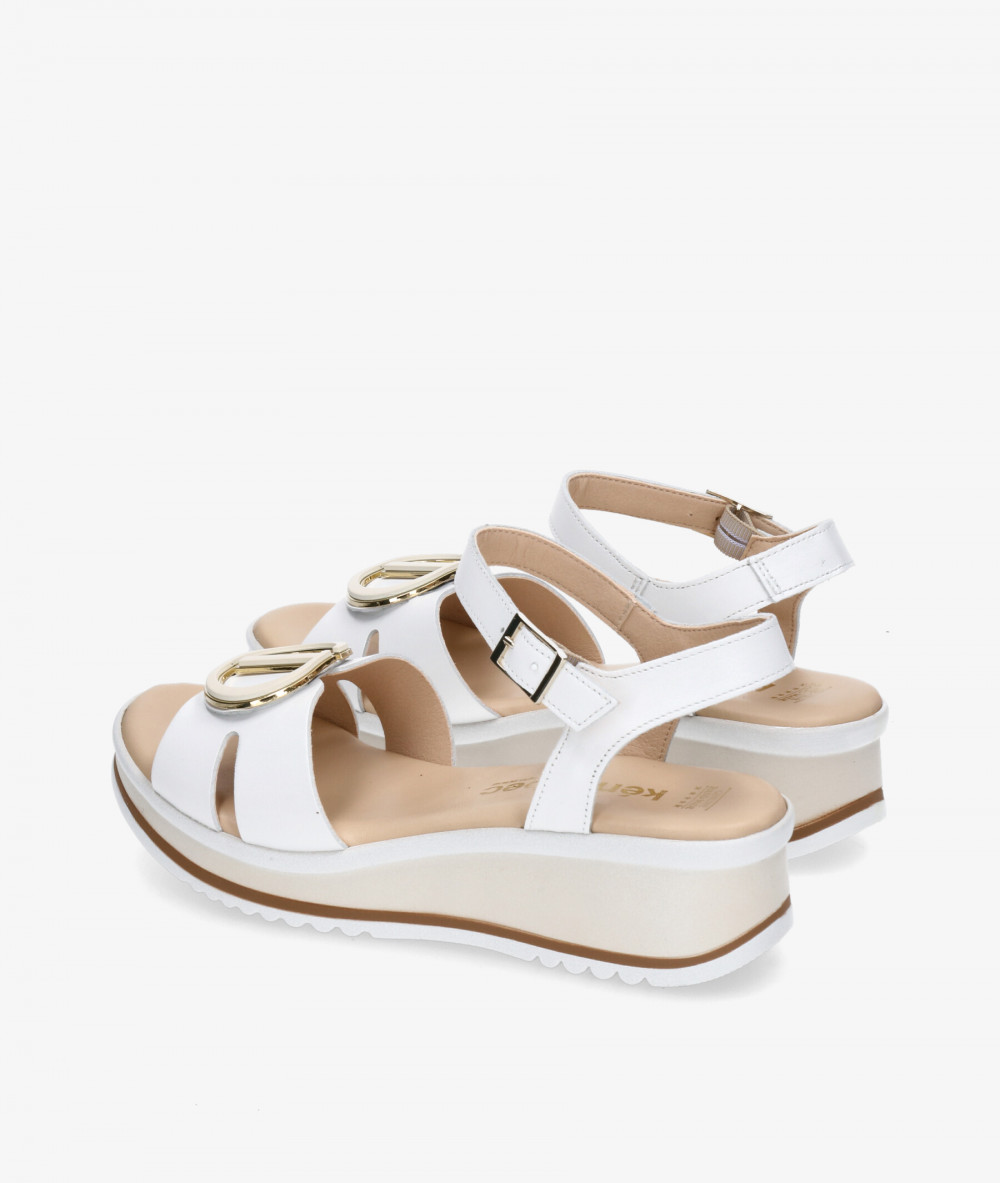 Sandalias Kénnebec  892-HEBILLA en blanco Sandalias Kénnebec  892-HEBILLA en blanco