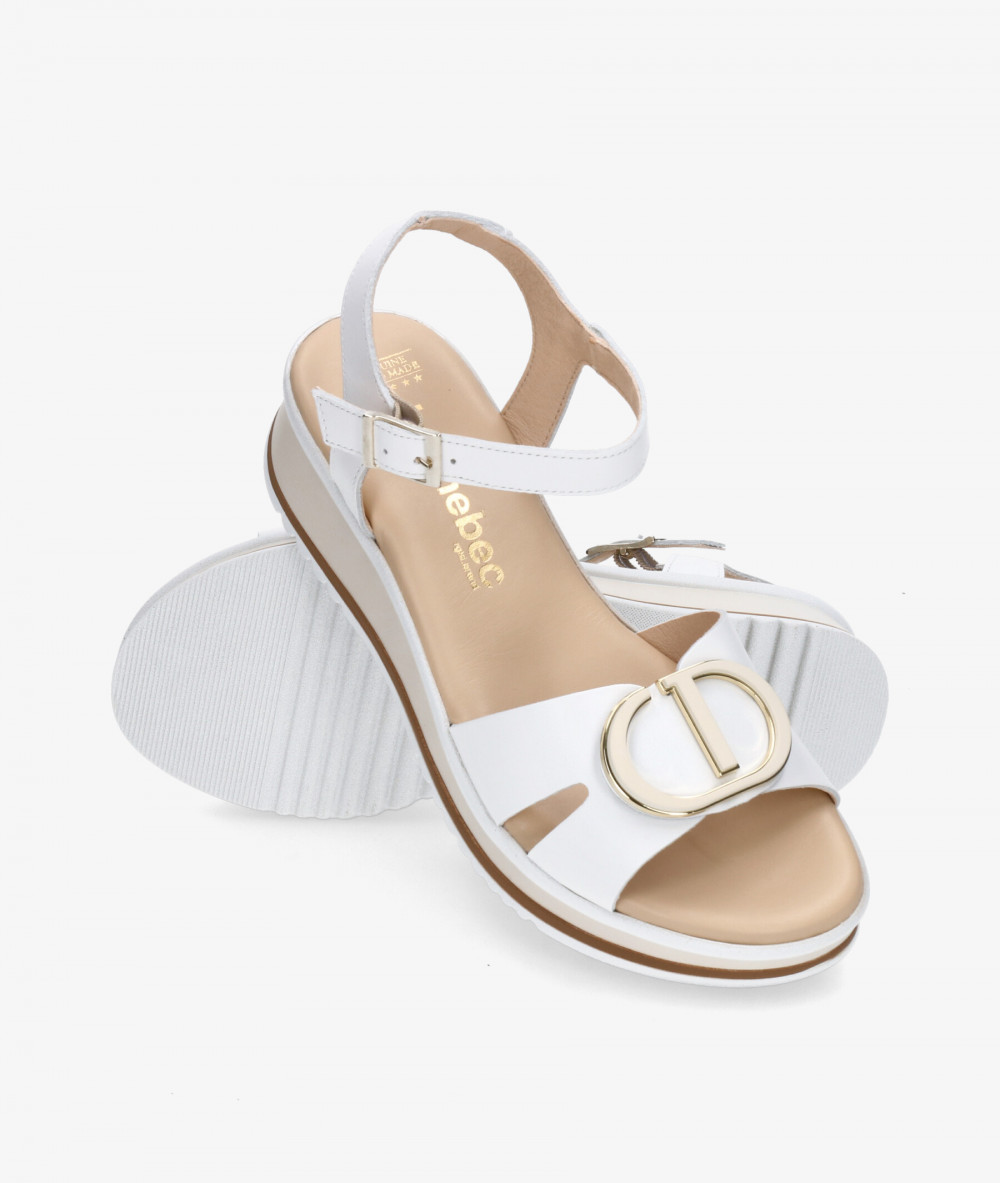 Sandalias Kénnebec  892-HEBILLA en blanco Sandalias Kénnebec  892-HEBILLA en blanco