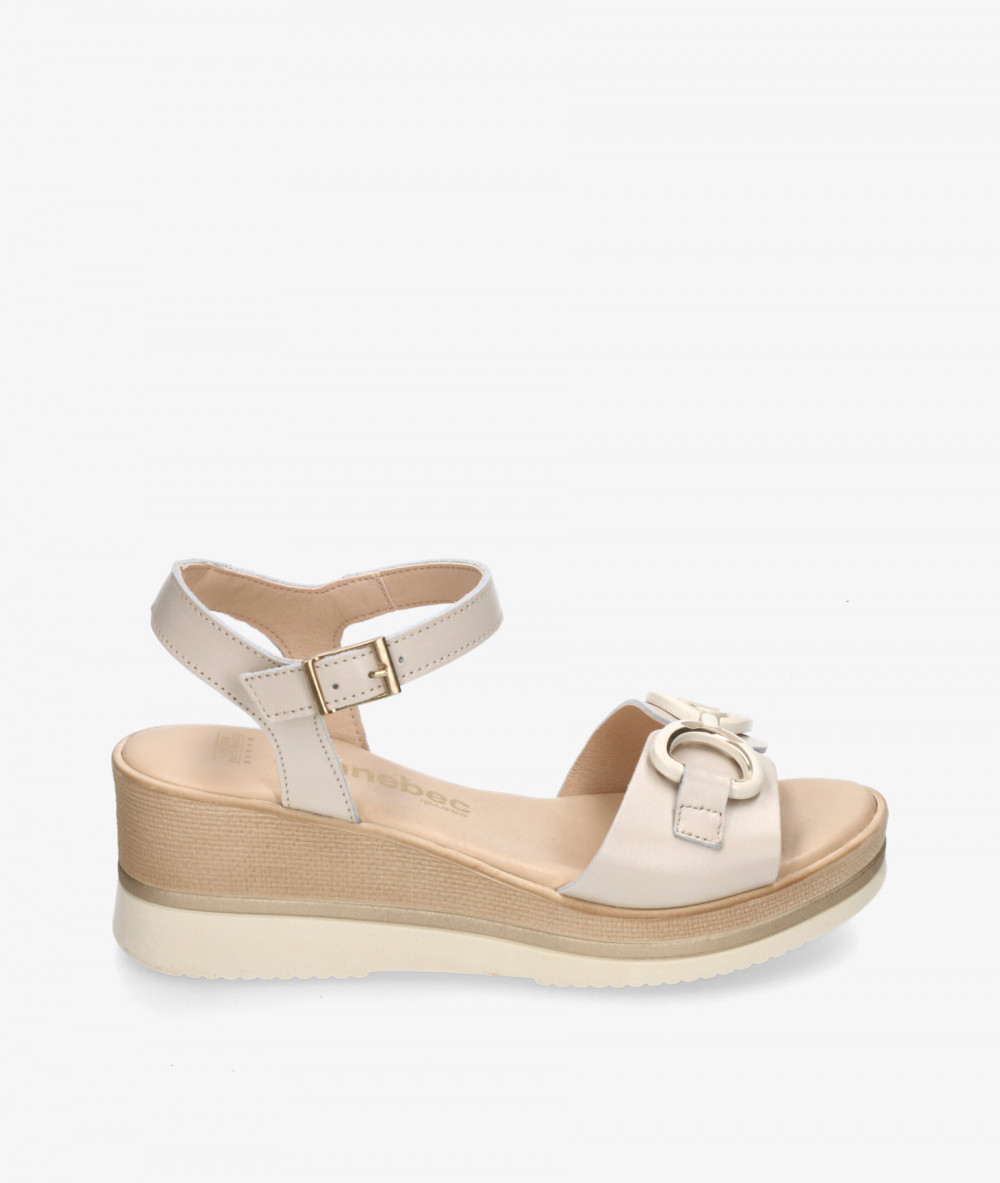 Sandalias Kénnebec  889 en hueso Sandalias Kénnebec  889 en hueso