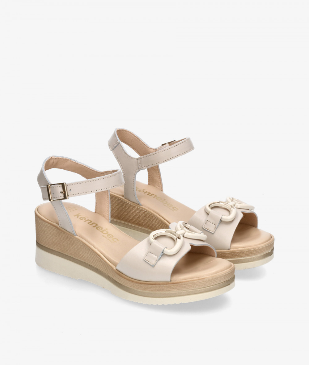 Sandalias Kénnebec  889 en hueso Sandalias Kénnebec  889 en hueso