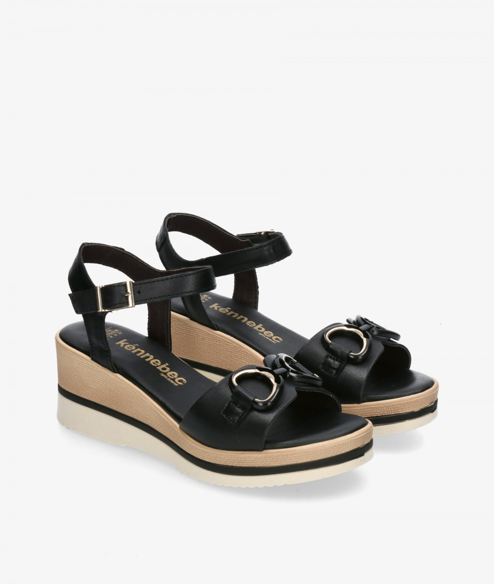 Sandalias Kénnebec  889 en negro Sandalias Kénnebec  889 en negro