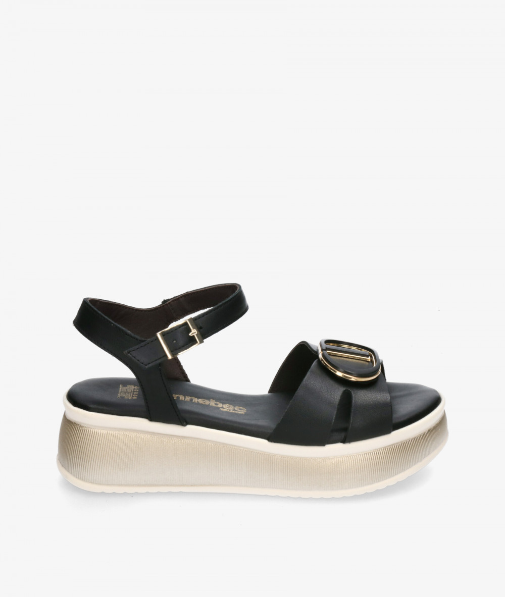 Sandalias Kénnebec  892-HEBILLA en negro Sandalias Kénnebec  892-HEBILLA en negro
