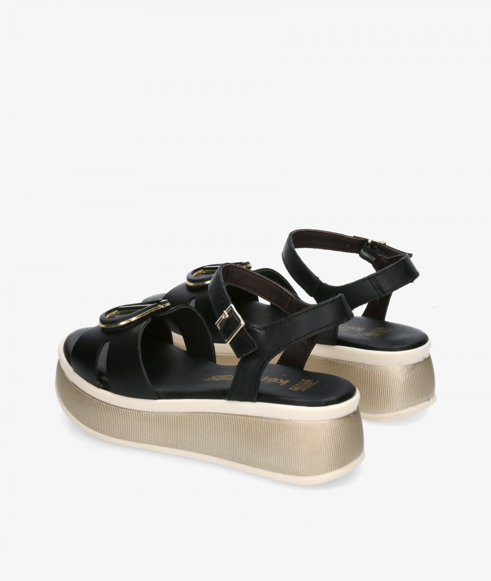 Sandalias Kénnebec  892-HEBILLA en negro Sandalias Kénnebec  892-HEBILLA en negro