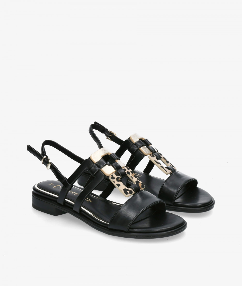 MARCO TOZZI Sandals  2/28106/24 in black MARCO TOZZI Sandals  2/28106/24 in black