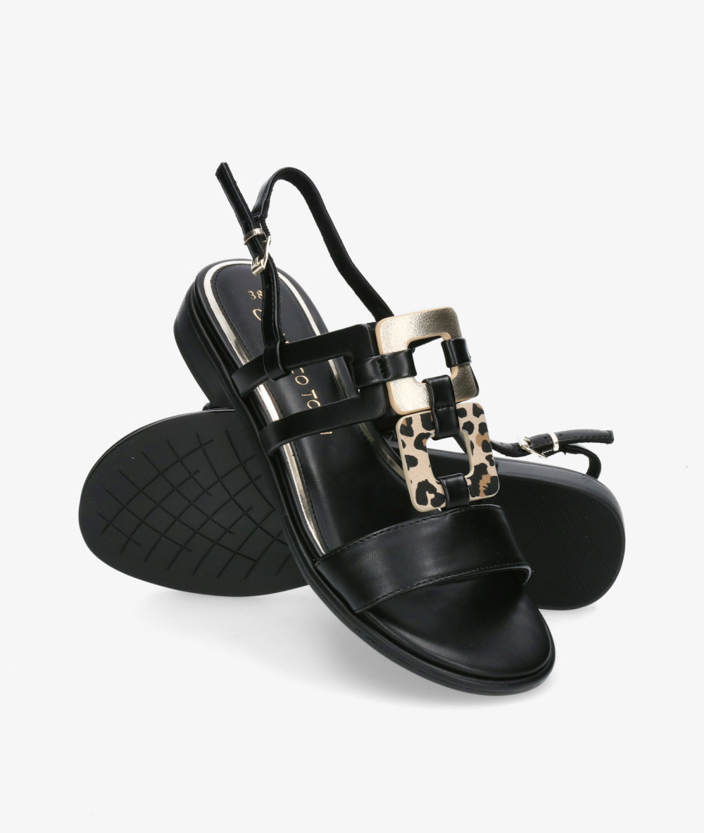 MARCO TOZZI Sandals  2/28106/24 in black MARCO TOZZI Sandals  2/28106/24 in black