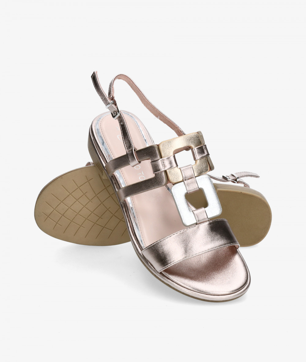 MARCO TOZZI Sandals  2/28106/24 in platinum MARCO TOZZI Sandals  2/28106/24 in platinum