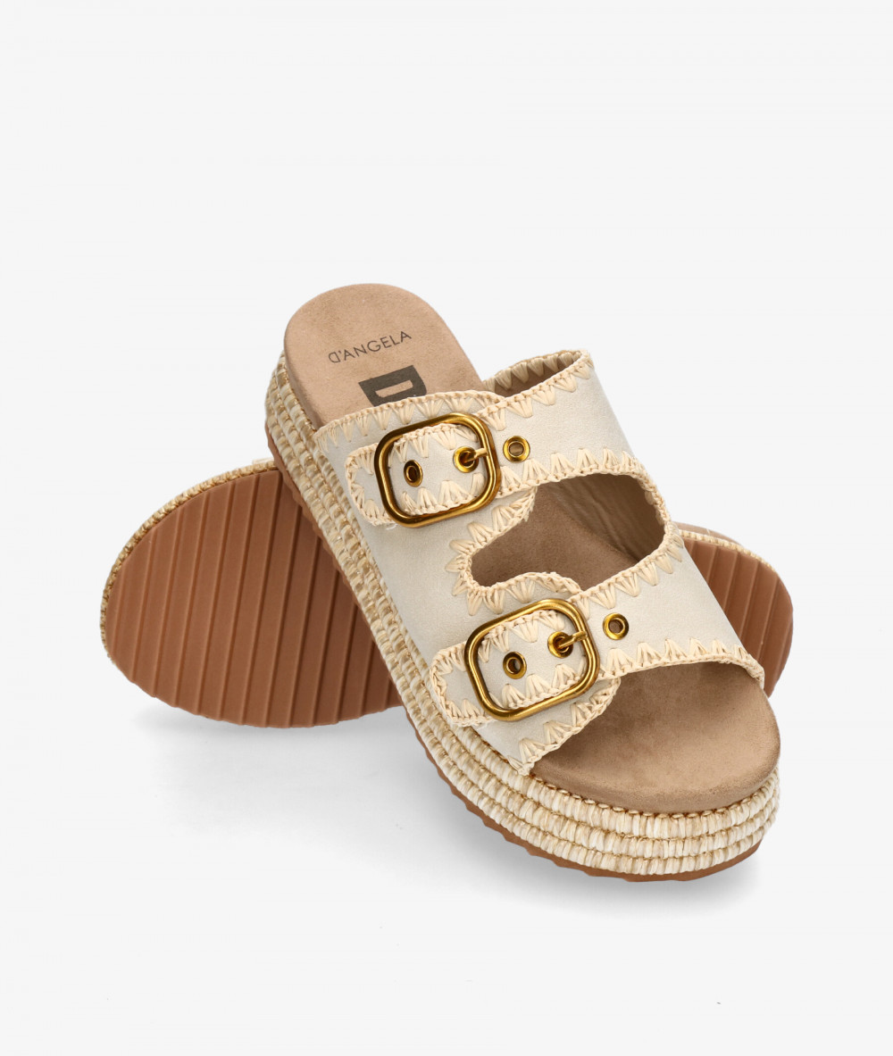 D'angela Sandals  28049 in beige D'angela Sandals  28049 in beige