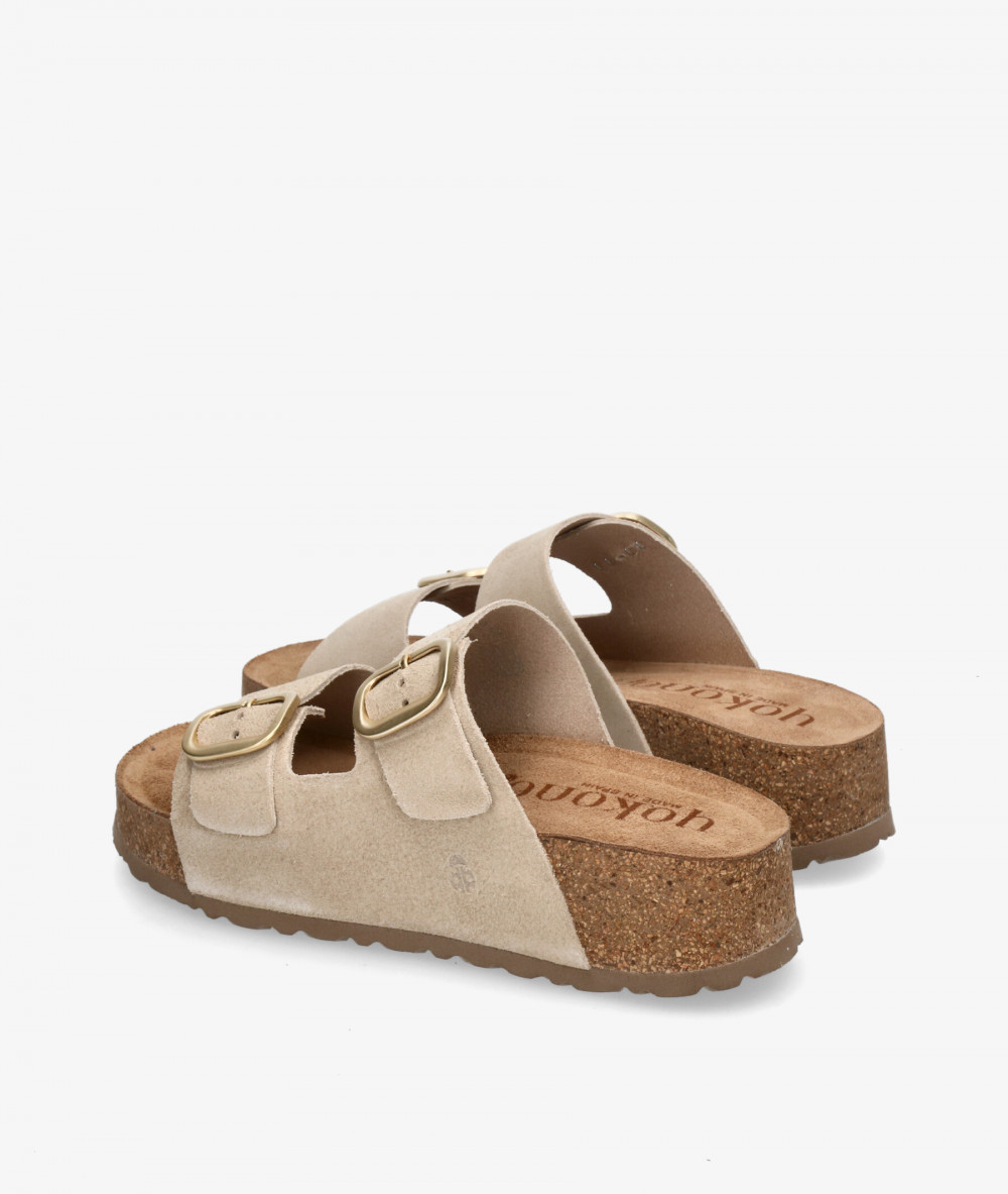 Yokono Sandals  WIWI 003 in beige split suede Yokono Sandals  WIWI 003 in beige split suede