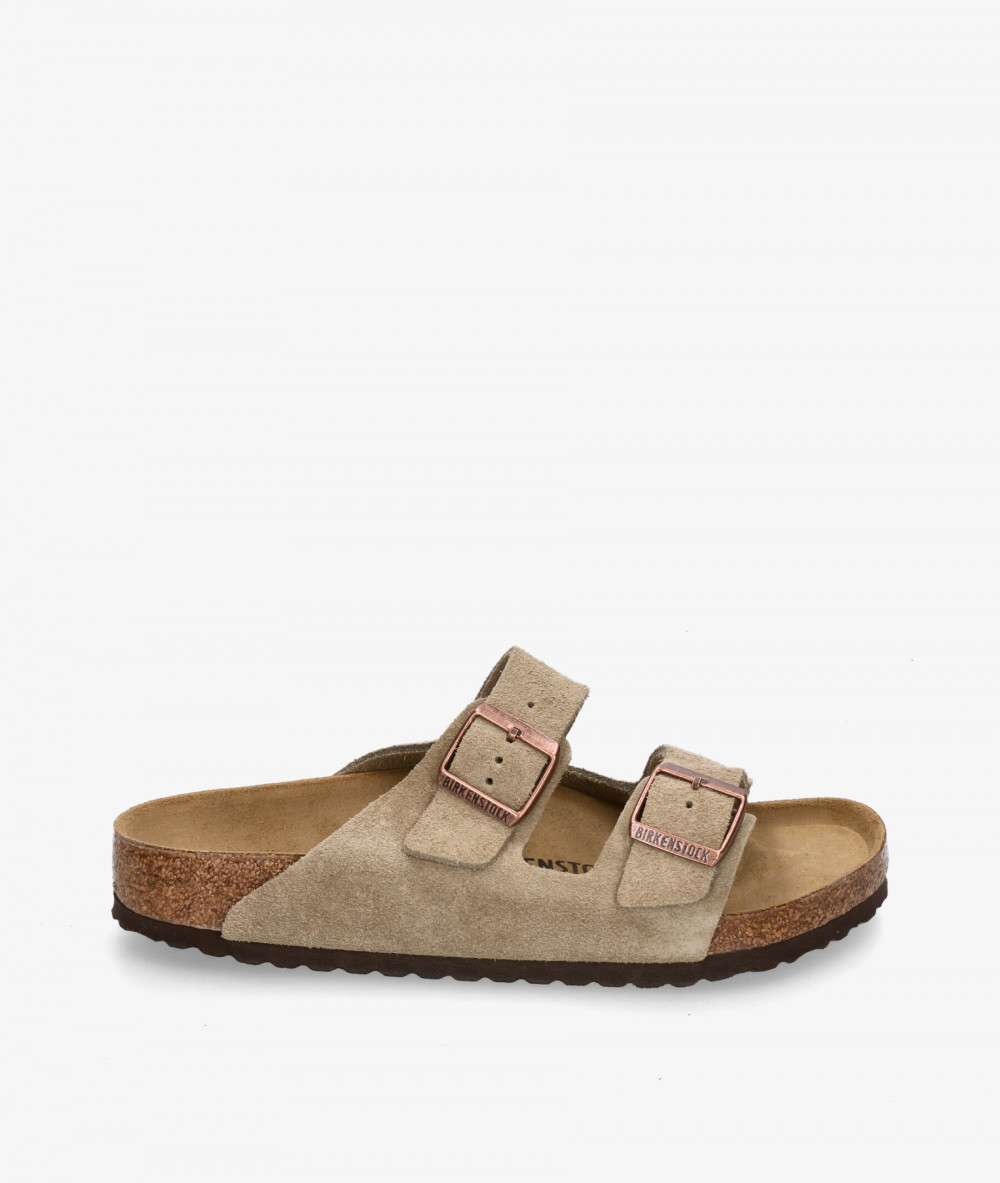 Sandalias Birkenstock  ARIZONA SUEDE en serraje taupe