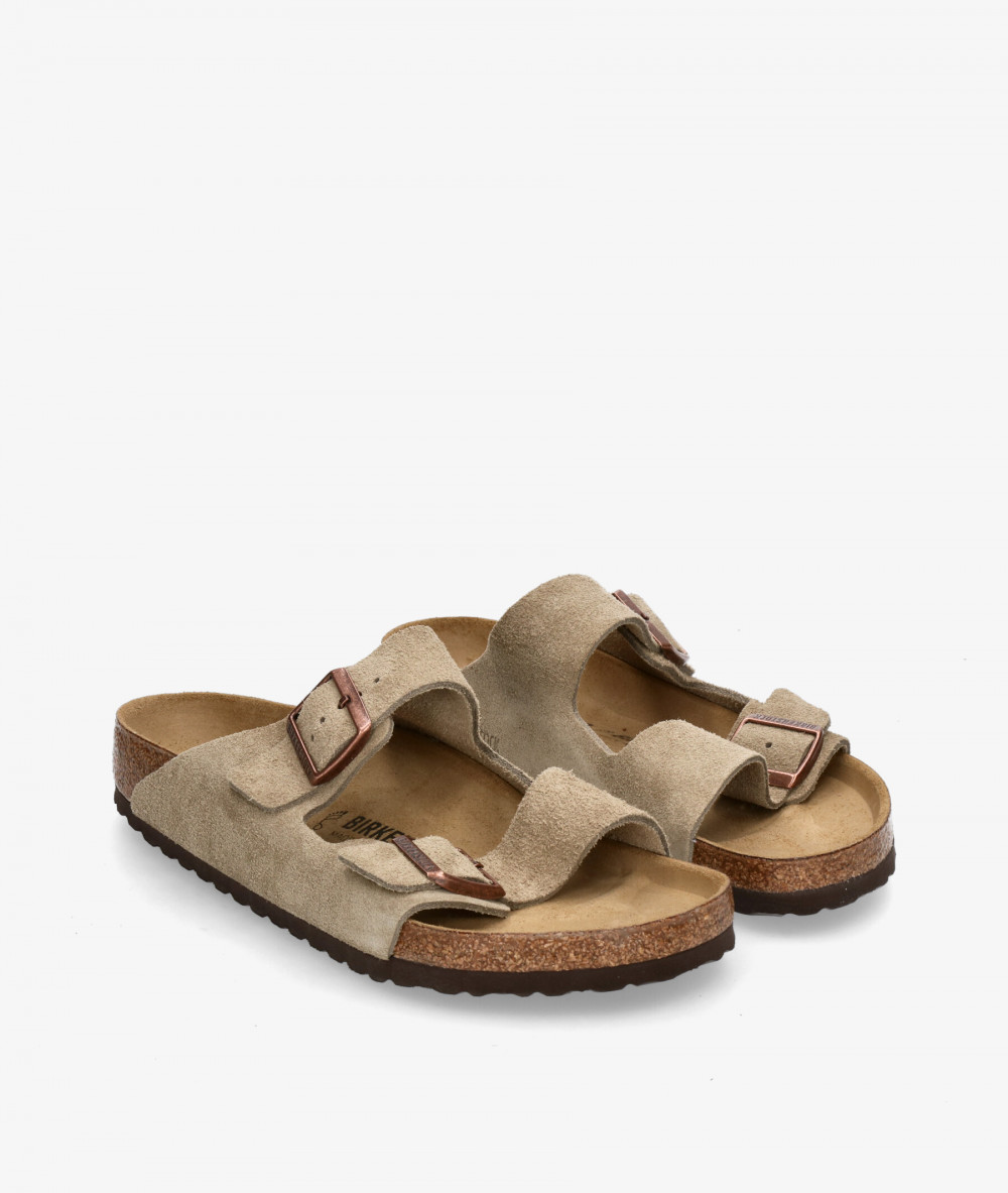 Sandalias Birkenstock  ARIZONA SUEDE en serraje taupe