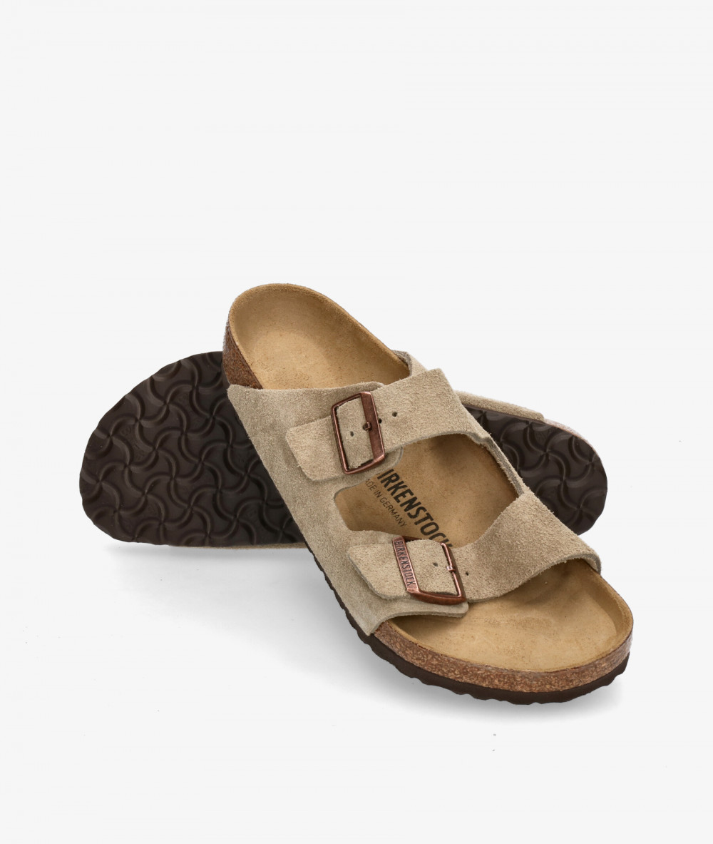 Sandalias Birkenstock  ARIZONA SUEDE en serraje taupe