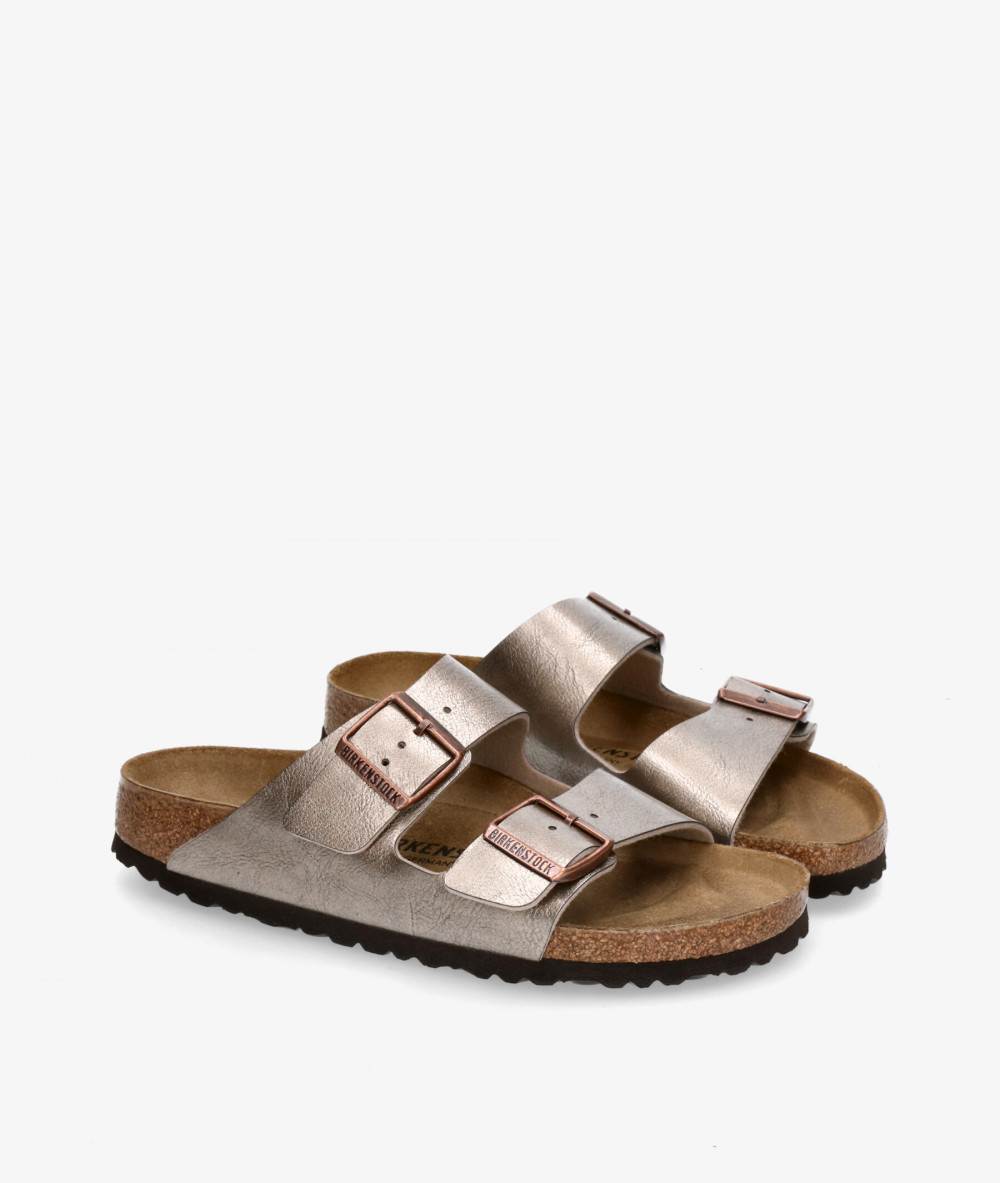 Birkenstock Sandals  ARIZONA BF GRACEFUL in taupe metallic Birkenstock Sandals  ARIZONA BF GRACEFUL in taupe metallic