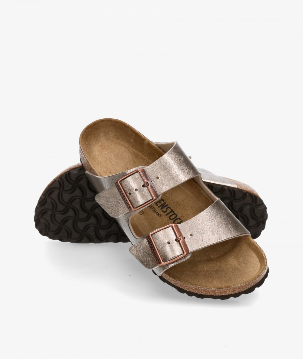 Birkenstock Sandals  ARIZONA BF GRACEFUL in taupe metallic Birkenstock Sandals  ARIZONA BF GRACEFUL in taupe metallic
