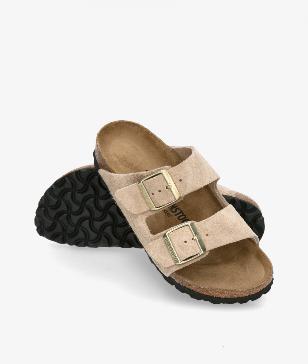 Birkenstock Sandals  ARIZONA SUEDE in taupe split suede Birkenstock Sandals  ARIZONA SUEDE in taupe split suede