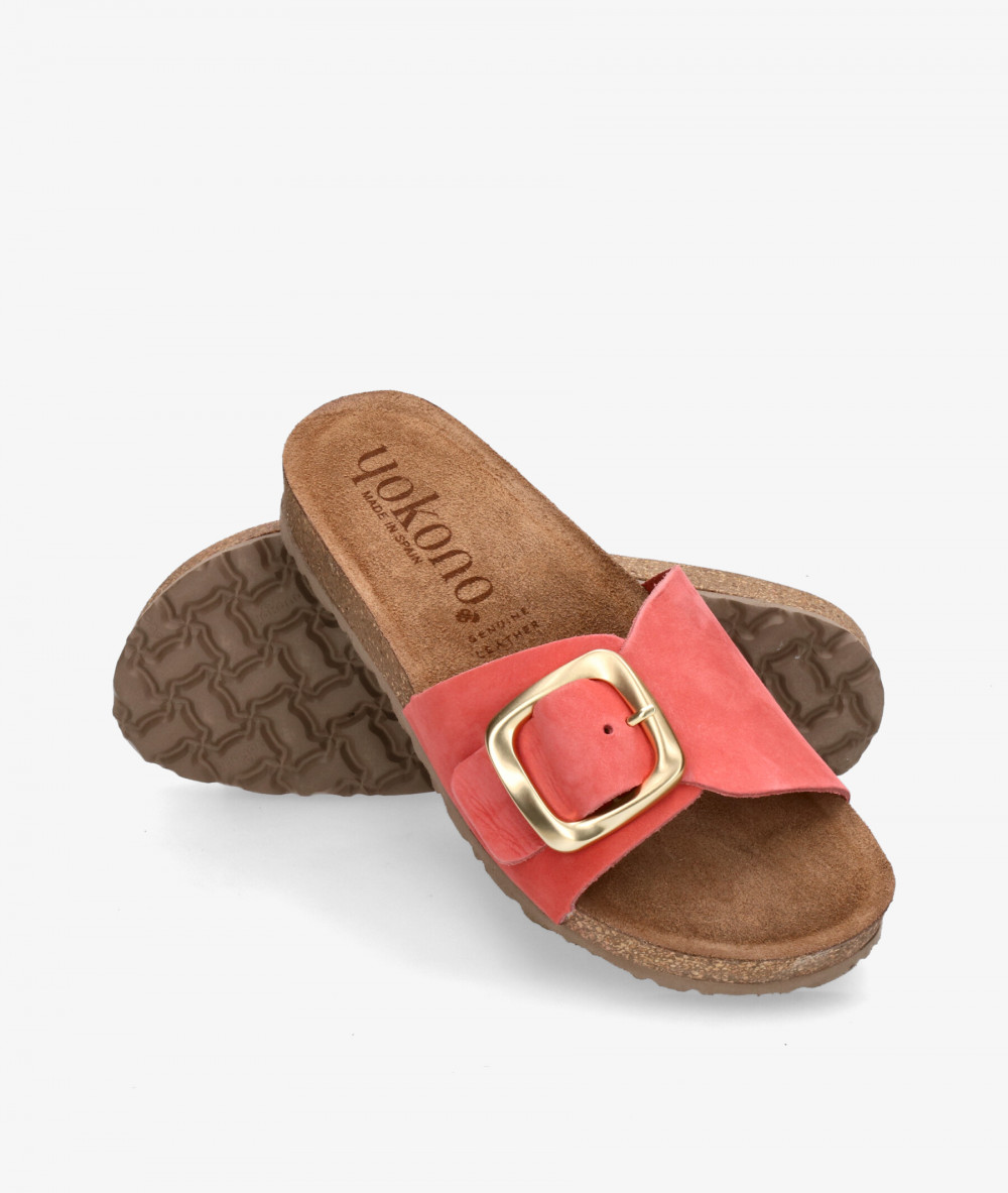 Yokono Sandals  JERBA 114 in coral Yokono Sandals  JERBA 114 in coral