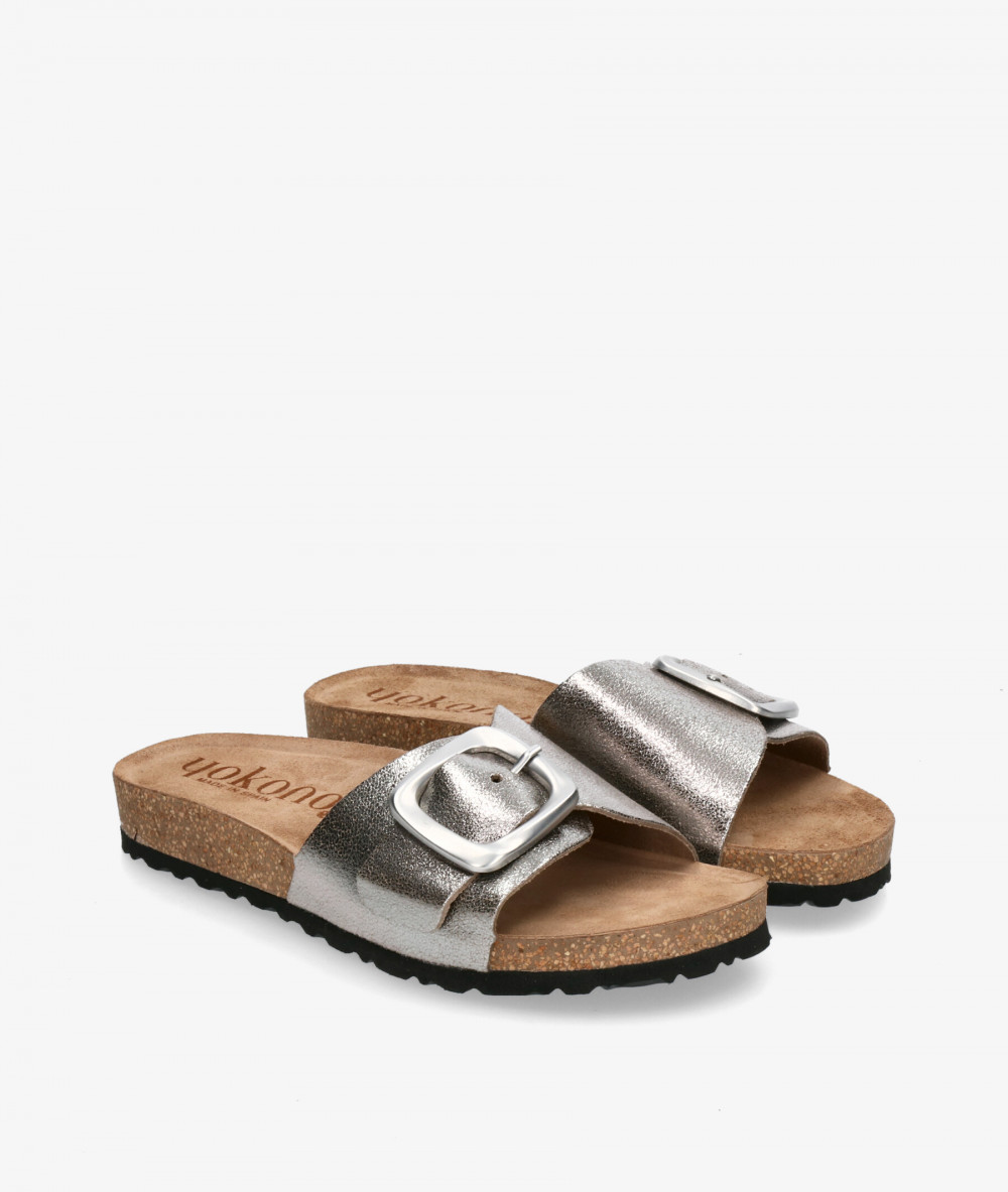 Yokono Sandals  JERBA 114 in lead-coloured Yokono Sandals  JERBA 114 in lead-coloured