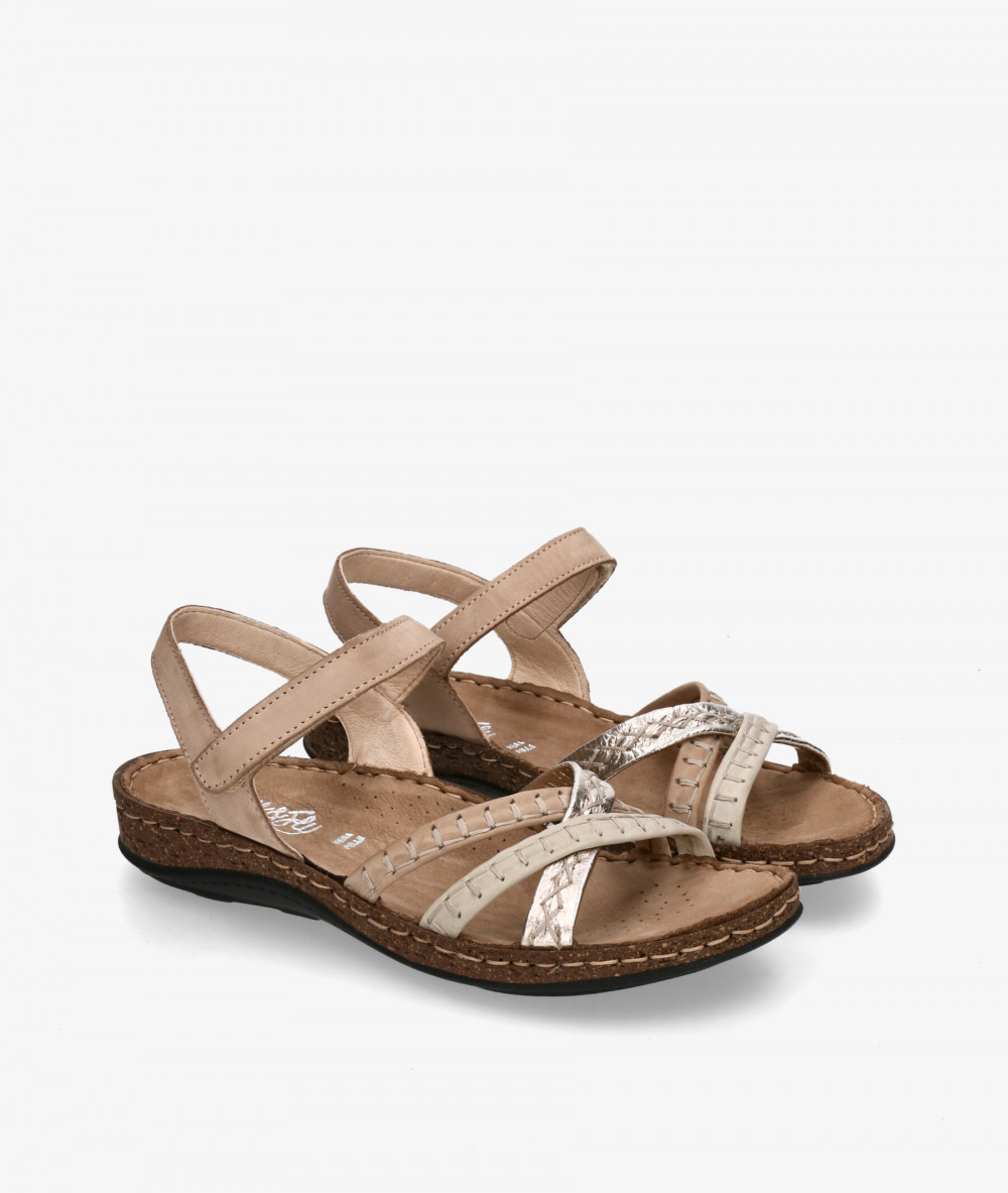 Sandalias Walk & Fly  3861-40943 en nobuck taupe Sandalias Walk & Fly  3861-40943 en nobuck taupe