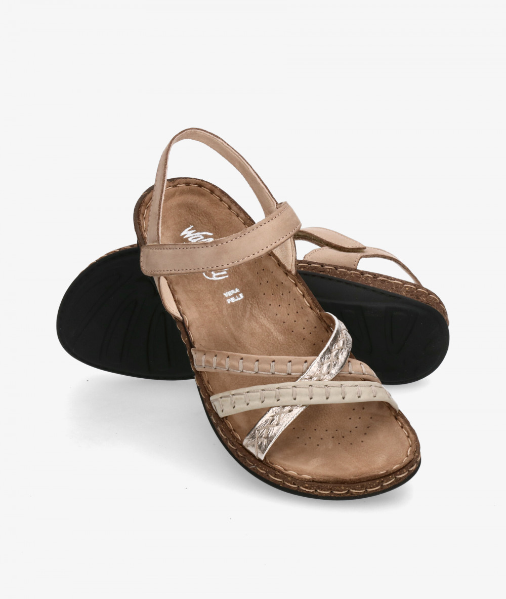 Sandalias Walk & Fly  3861-40943 en nobuck taupe Sandalias Walk & Fly  3861-40943 en nobuck taupe