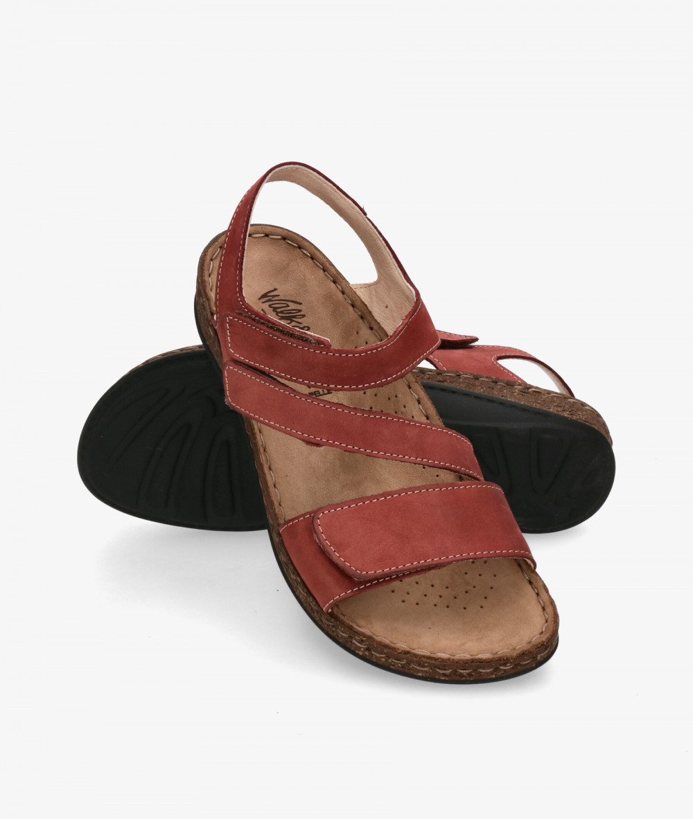 Sandalias Walk & Fly  3861-50770 en nobuck burdeos Sandalias Walk & Fly  3861-50770 en nobuck burdeos