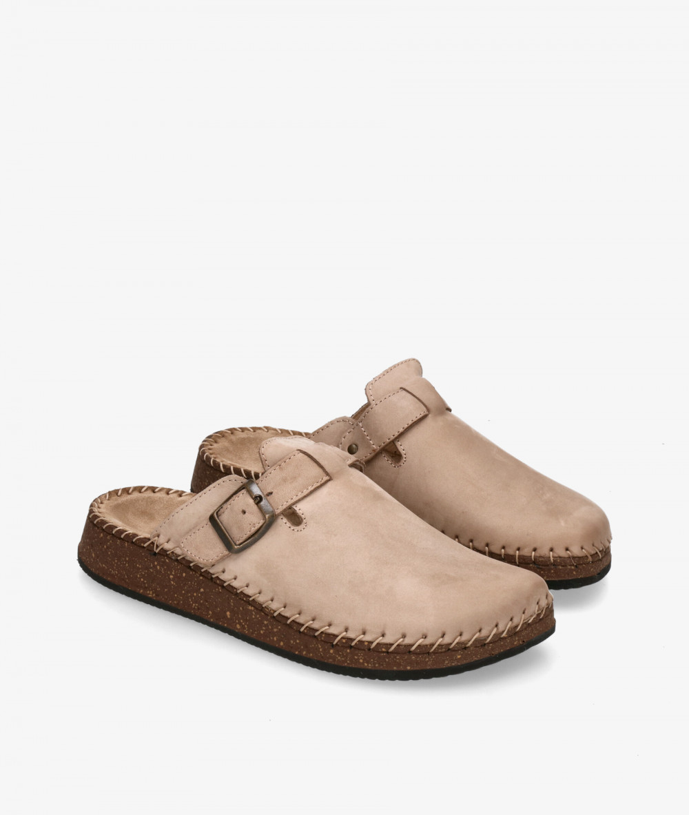 Zuecos Walk & Fly 2324-23010 en nobuck taupe Zuecos Walk & Fly 2324-23010 en nobuck taupe