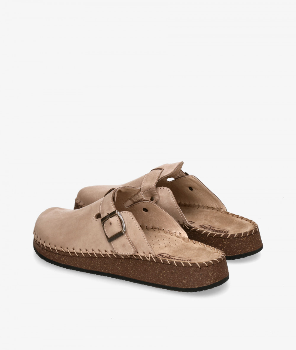Zuecos Walk & Fly 2324-23010 en nobuck taupe Zuecos Walk & Fly 2324-23010 en nobuck taupe