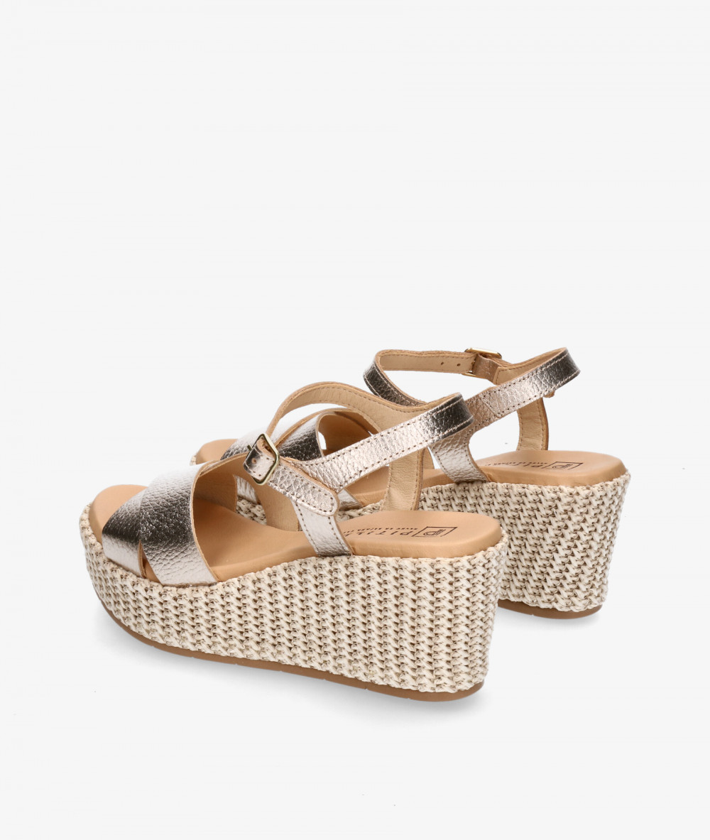 Pitillos Sandals  10572 in taupe metallic Pitillos Sandals  10572 in taupe metallic
