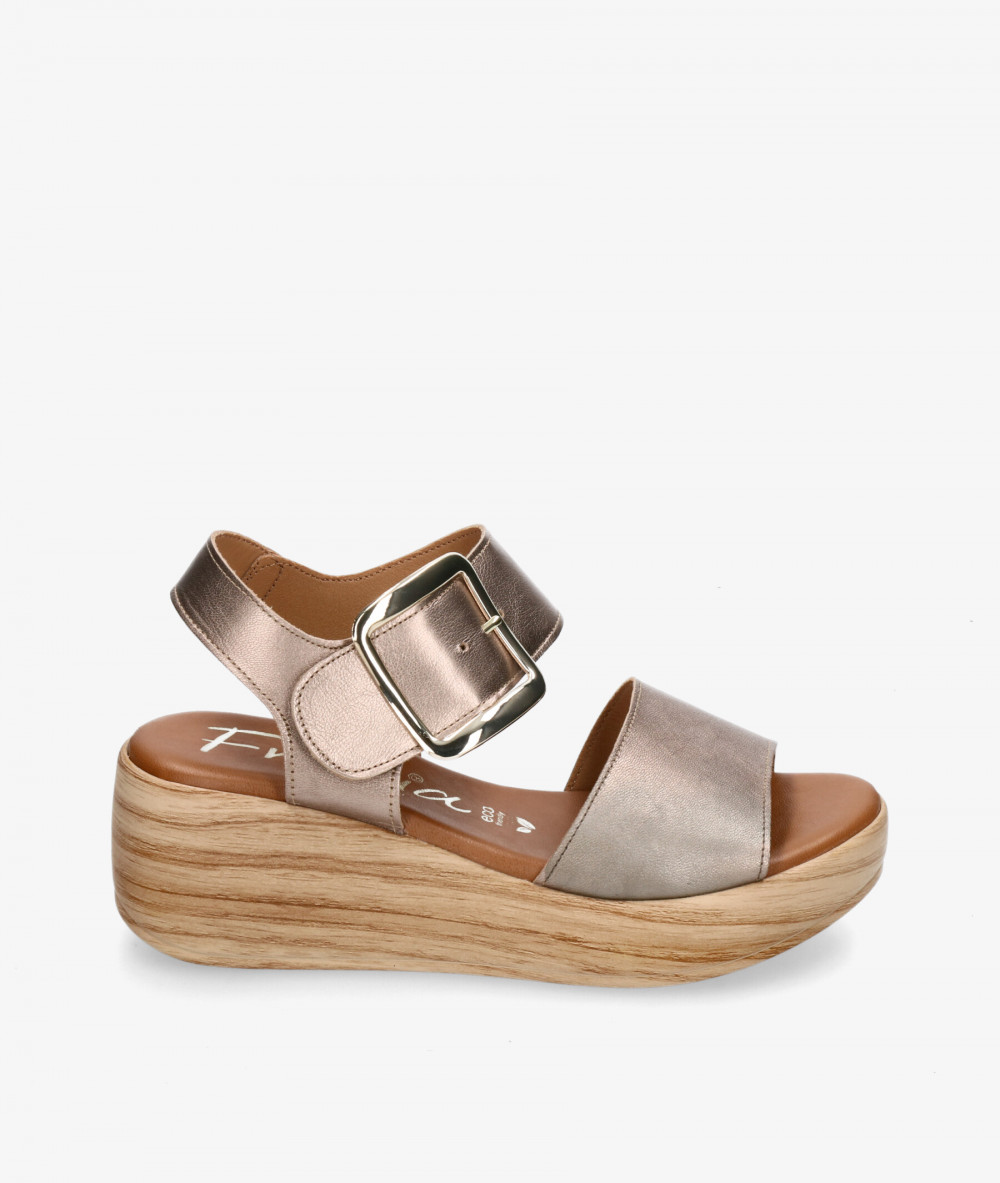 FRESIA Sandals  430 in taupe metallic FRESIA Sandals  430 in taupe metallic