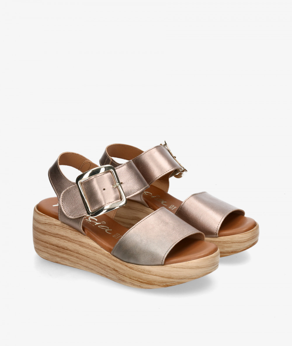 FRESIA Sandals  430 in taupe metallic FRESIA Sandals  430 in taupe metallic