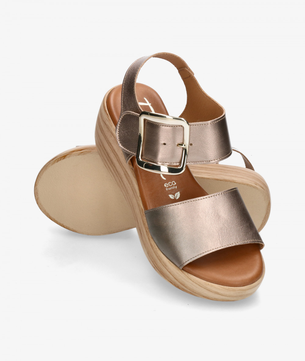 FRESIA Sandals  430 in taupe metallic FRESIA Sandals  430 in taupe metallic