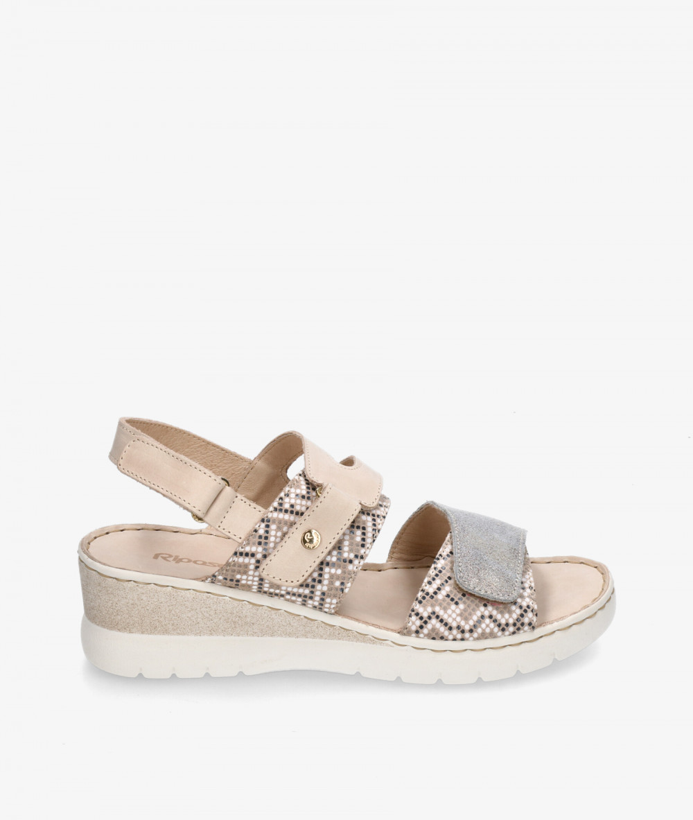 Riposella Sandals  50000 in stone snake print Riposella Sandals  50000 in stone snake print