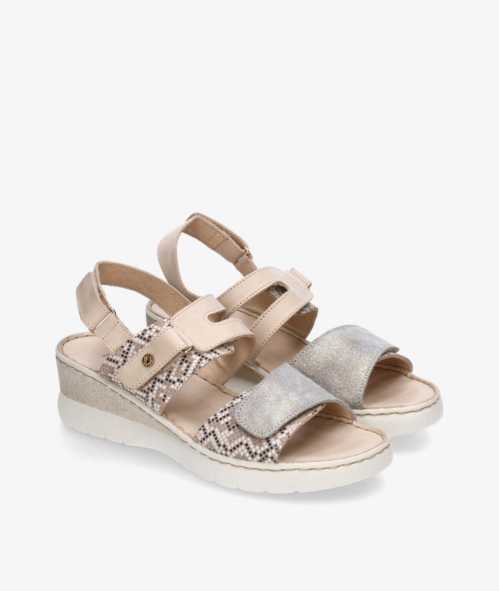 Riposella Sandals  50000 in stone snake print Riposella Sandals  50000 in stone snake print
