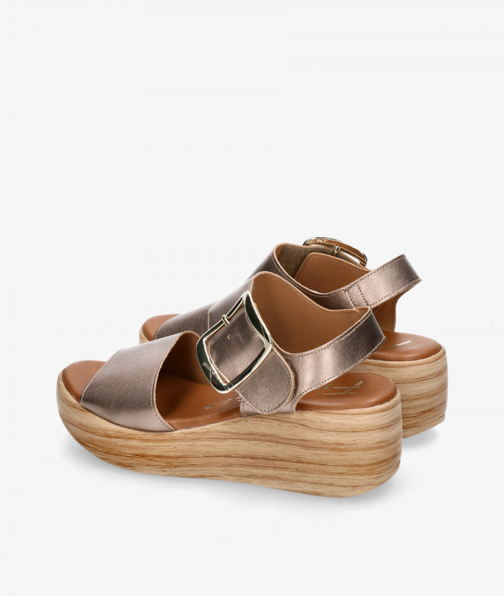 FRESIA Sandals  430 in taupe metallic FRESIA Sandals  430 in taupe metallic