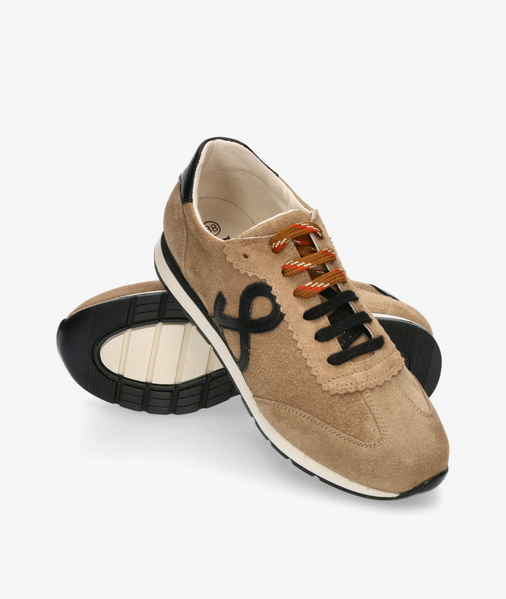Deportivos bloom&you  VERA en serraje taupe Deportivos bloom&you  VERA en serraje taupe
