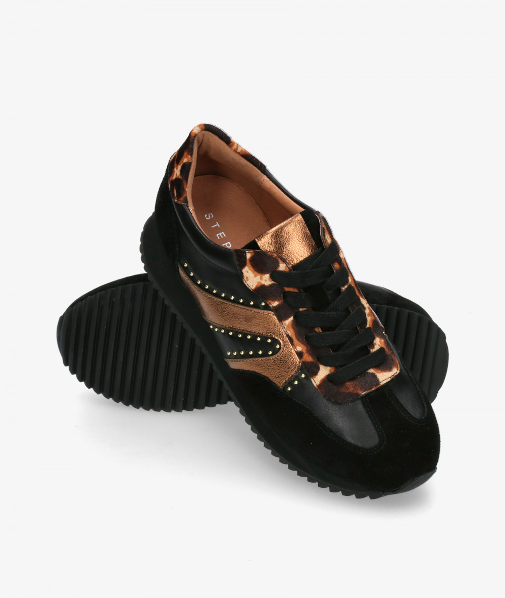 Deportivos Stephen Allen  LAUR-1 1609-C106 en negro Deportivos Stephen Allen  LAUR-1 1609-C106 en negro
