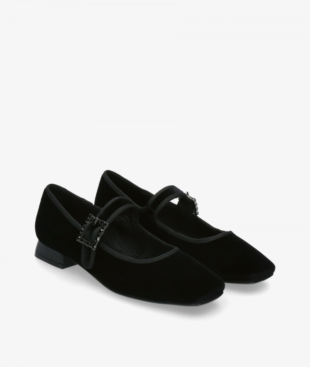 Stephen Allen Dress low heel shoes LAUR-7 in NEGRO TERCIOPELO Stephen Allen Dress low heel shoes LAUR-7 in NEGRO TERCIOPELO