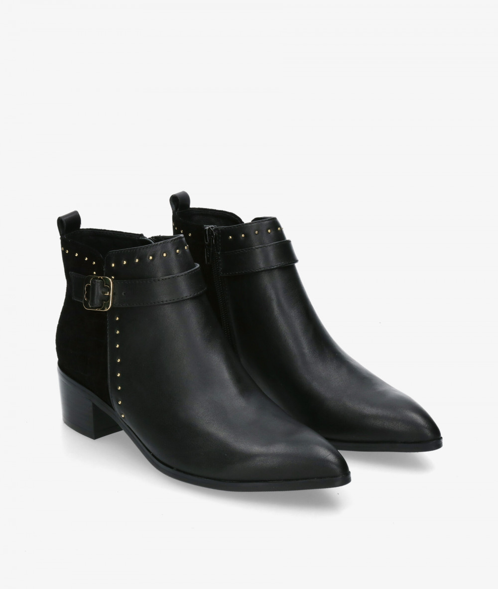 Botines Stephen Allen LAUR-14 38330-C3 en coco negro