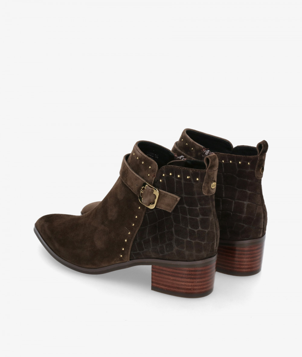 Botines Stephen Allen LAUR-14 38330-C3 en coco marrón