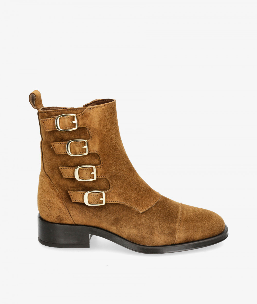 Botines Alpe  2322 en serraje cuero Botines Alpe  2322 en serraje cuero